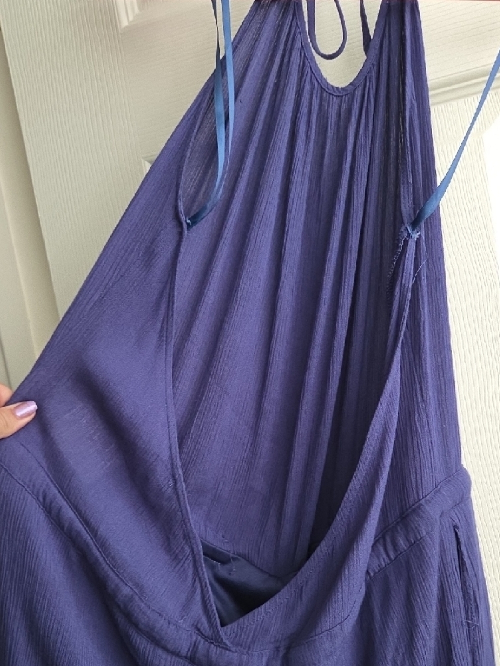 Love Culture Royal Blue Halter Jumpsuit - Picture 4 of 7